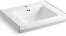 Kohler 2259-1-0 Memoirs 27" Undermount Bathroom Sink w/Pedestal Stand - White