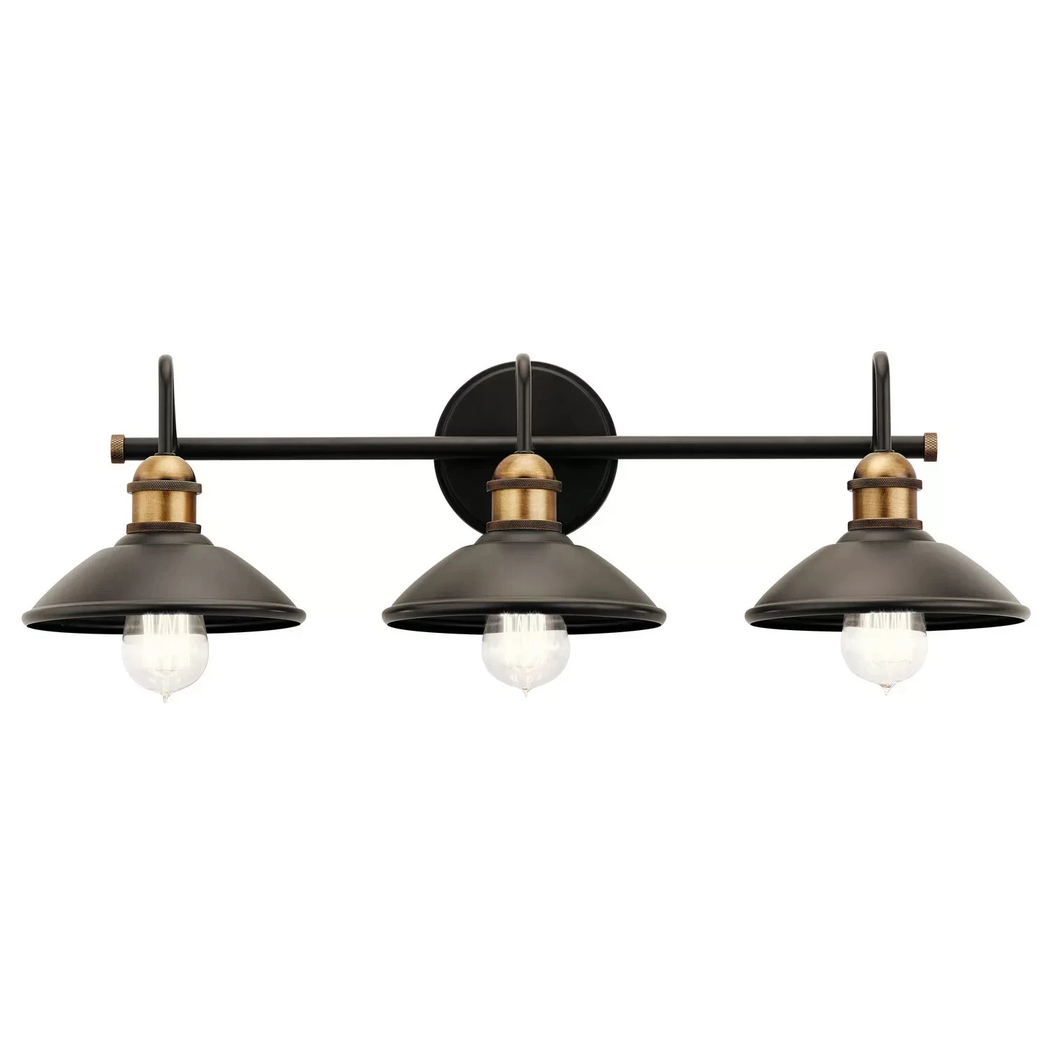 Clyde 3-Light Bathroom Vanity Light in Olde Bronze