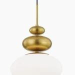 MITZI HUDSON VALLEY LIGHTING H347701-AGB Elsie Pendants, 1-light, 60W, Aged B...