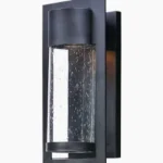 Focus 1-Light 1-Light Outdoor Wall Mount in Black