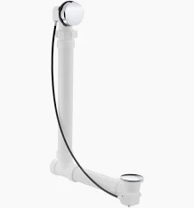 Kohler K-7213-SN Clearflo 1 1/2" Bath Cable Drain with PVC Tubing, Vibrant