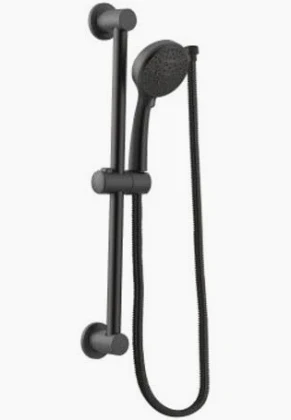 MOEN 3669EPBL 4-Spray 30" Slide Bar Handheld Showerhead Set - Matte Black