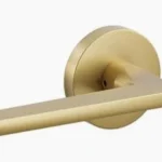 EMTEK Disk Rosette Dummy Pair w/ Matching Finish Hermes Lever - 6 Finishes - 505