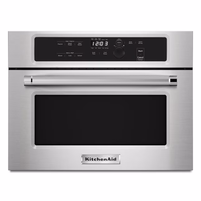 KitchenAid 1.4-cu ft 1000 -Watt 23.75-in Built-In Microwave ( Stainless Steel ) Model #KMBS104ESS