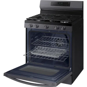 Samsung NX60A6711SG 30 Inch Freestanding Gas Smart Range with 5 Sealed Burners - Image 4