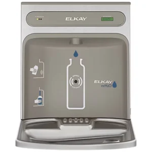 Elkay LZWSRK Light Gray Filtered Bottle Filling Station Add-On Kit with Touchless Sensor Activation for Pushbar-Activated EZ Style Water Coolers - Image 2
