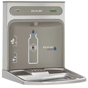 Elkay LZWSRK Light Gray Filtered Bottle Filling Station Add-On Kit with Touchless Sensor Activation for Pushbar-Activated EZ Style Water Coolers - Image 1