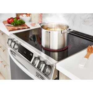 LG LSEL6335FE 30 Inch Smart Slide-In Electric Range with 5 Radiant Elements, 6.3 Cu. Ft. Oven Capacity, ProBake Convection®, Storage Drawer, InstaView ™ Window, Easy Clean, Self Clean, Energy Star Certified and Sabbath Mode - Image 9