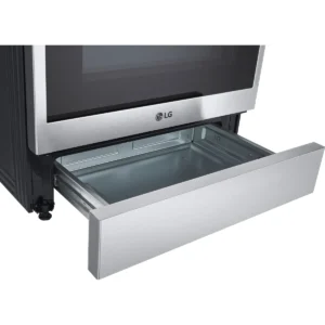 LG LSEL6335FE 30 Inch Smart Slide-In Electric Range with 5 Radiant Elements, 6.3 Cu. Ft. Oven Capacity, ProBake Convection®, Storage Drawer, InstaView ™ Window, Easy Clean, Self Clean, Energy Star Certified and Sabbath Mode - Image 6